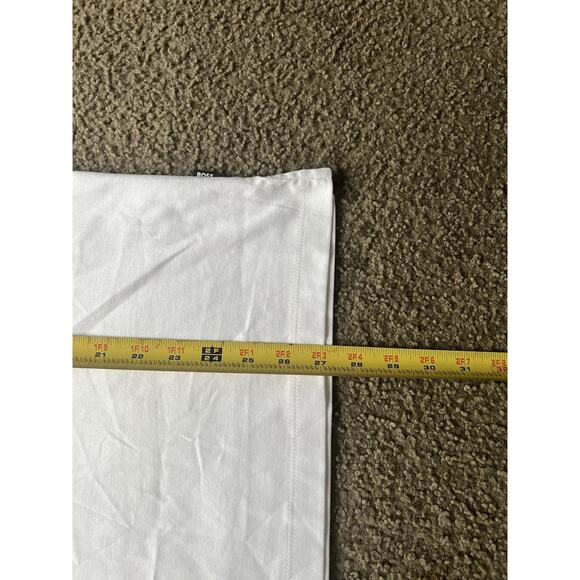 BOSS PENROSE 38 STRIPED COLLAR SLIM FIT POLO SHIRT Whit, Size M, NEW - Picture 6 of 10